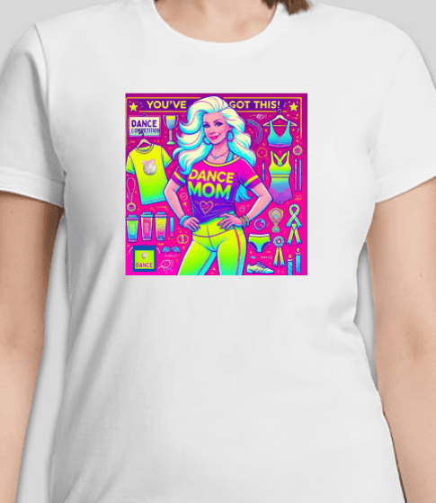 Dance Mom Magic (White Hair) - A Colorful Celebration 🌈 - Women's Softstyle Tee - Whippie's
