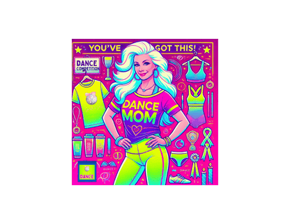 Dance Mom Magic (White Hair) - A Colorful Celebration 🌈 - Women's Softstyle Tee - Whippie's