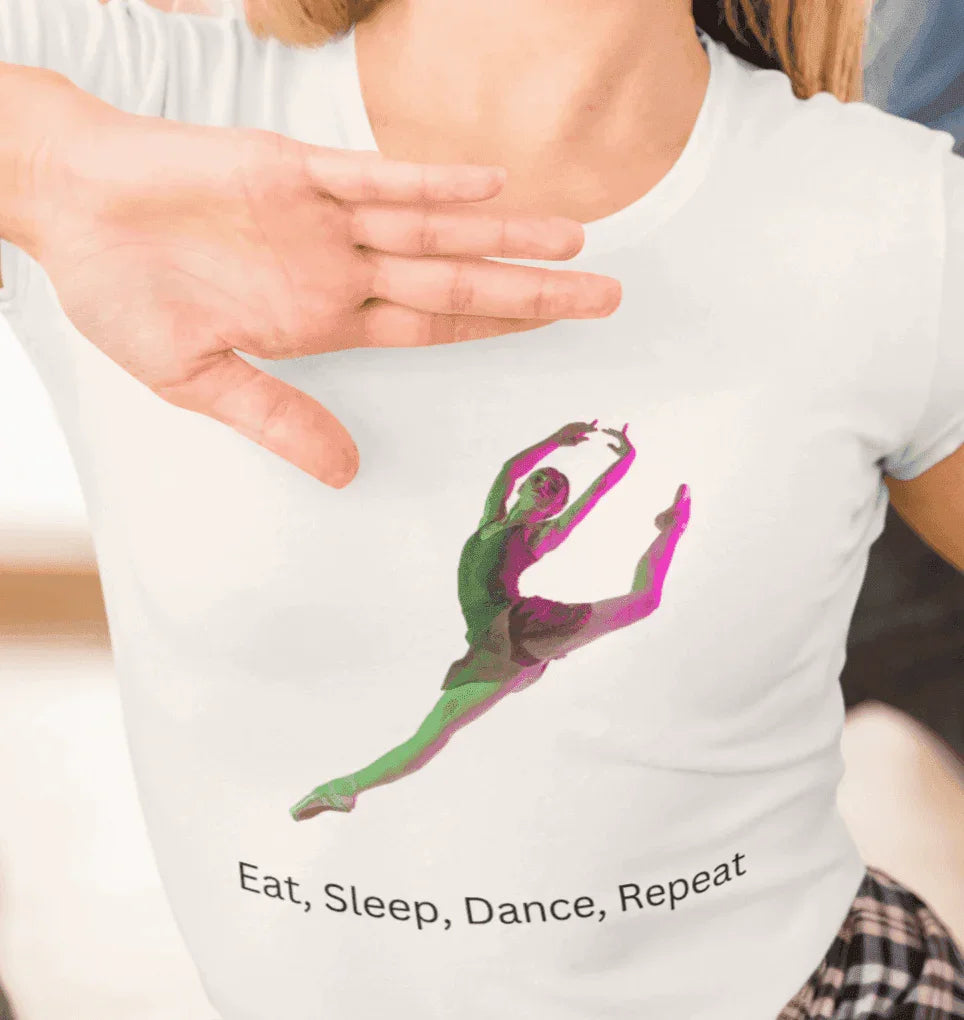 Eat, Sleep, Dance, Repeat Women's Softstyle Tee 💃 - Whippie's