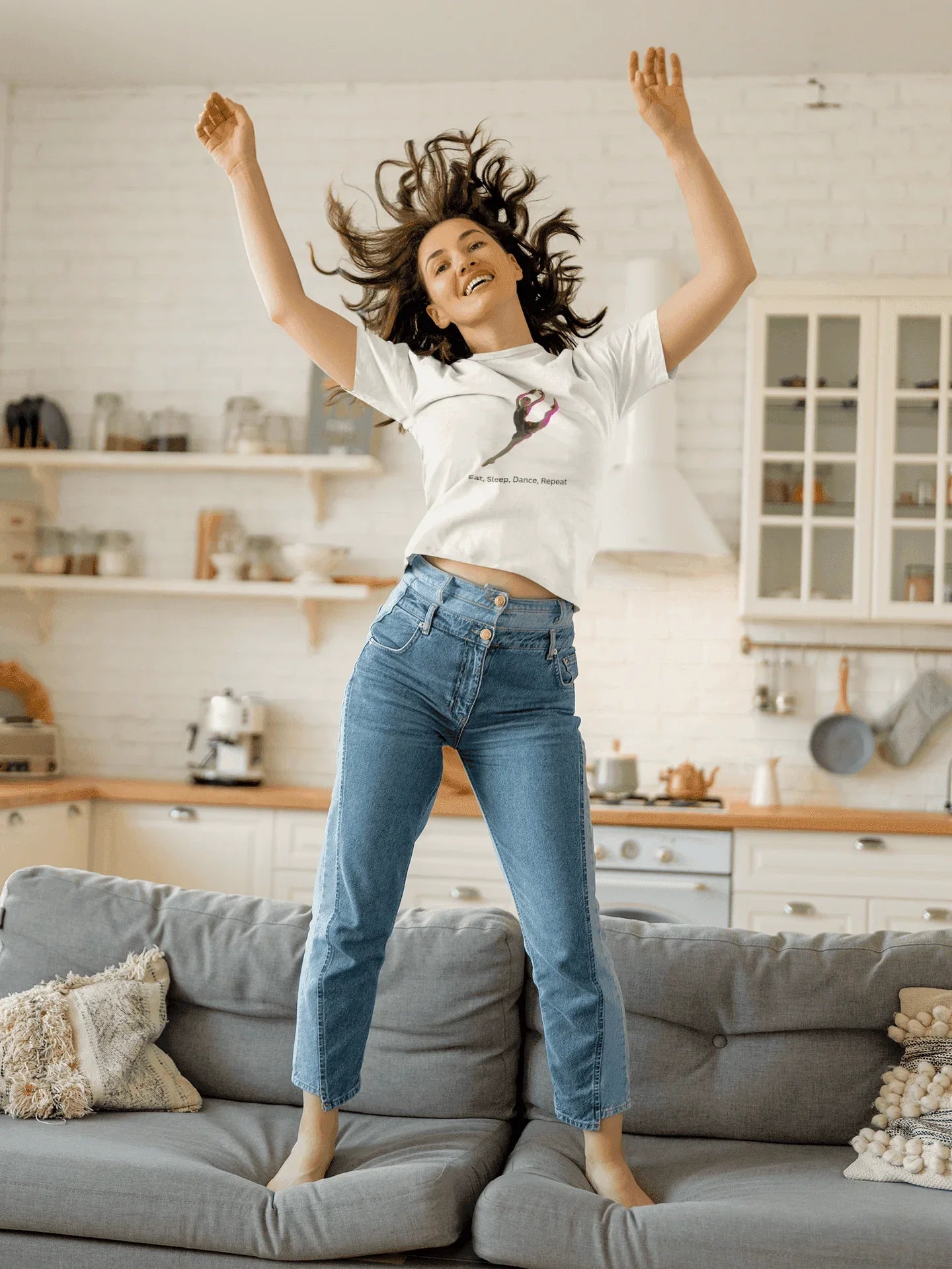 Eat, Sleep, Dance, Repeat Women's Softstyle Tee 💃 - Whippie's