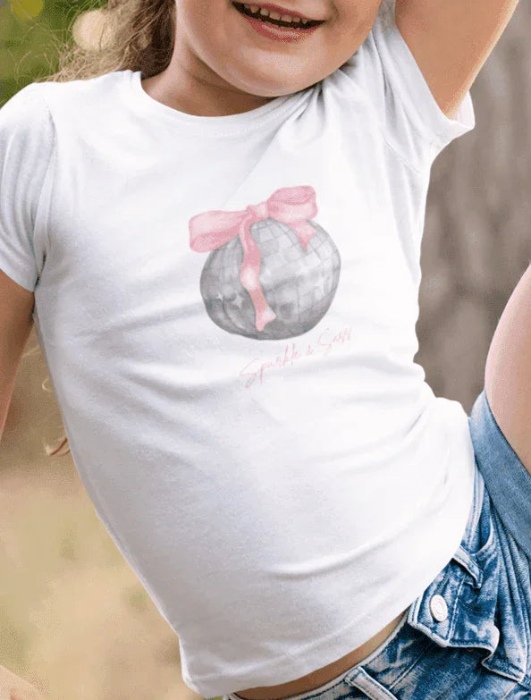 Sparkle and Sass: Youth Short Sleeve Tee - Whippie's