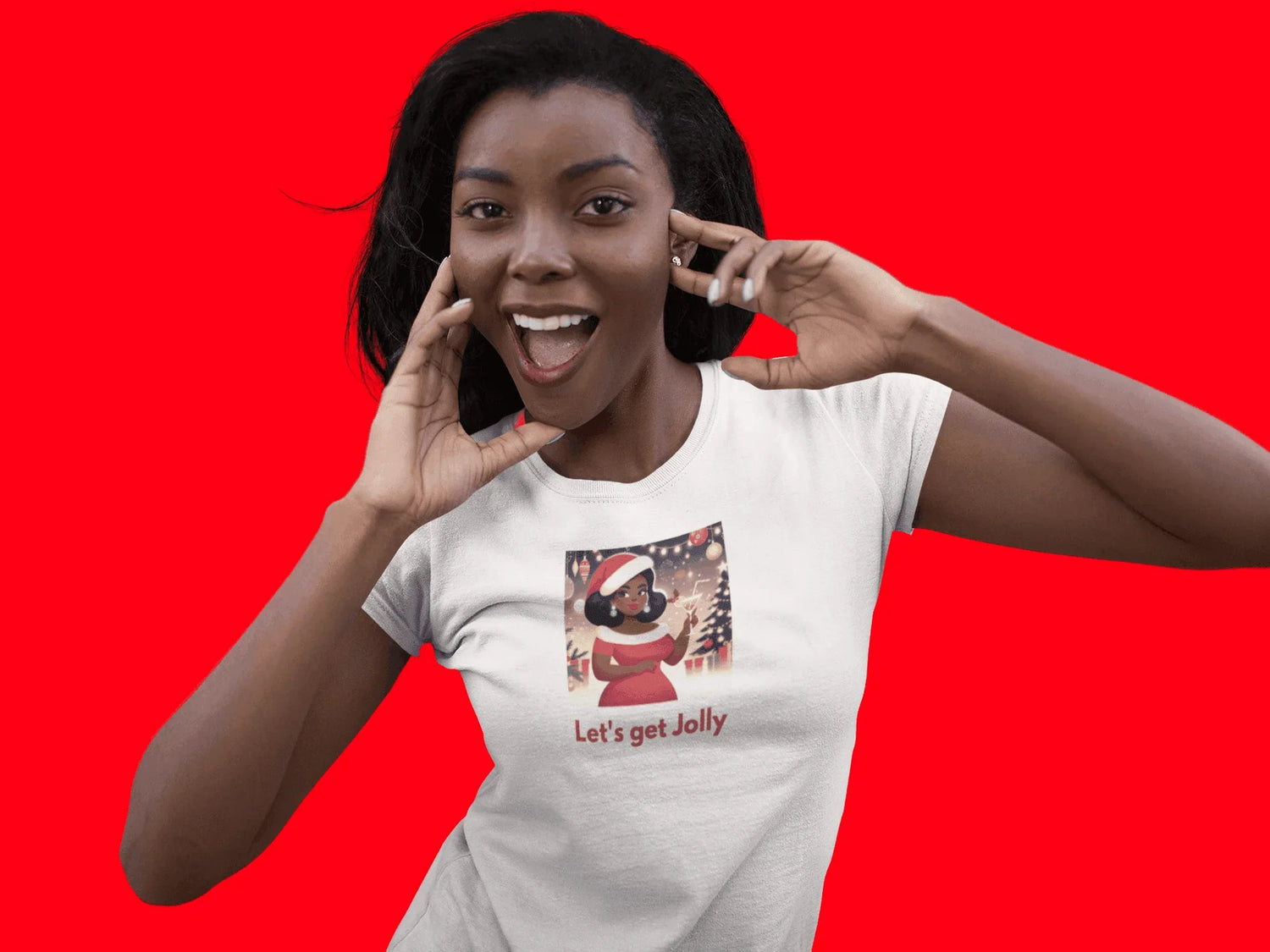 Let's Get Jolly - Women's Softstyle Tee - Whippie's