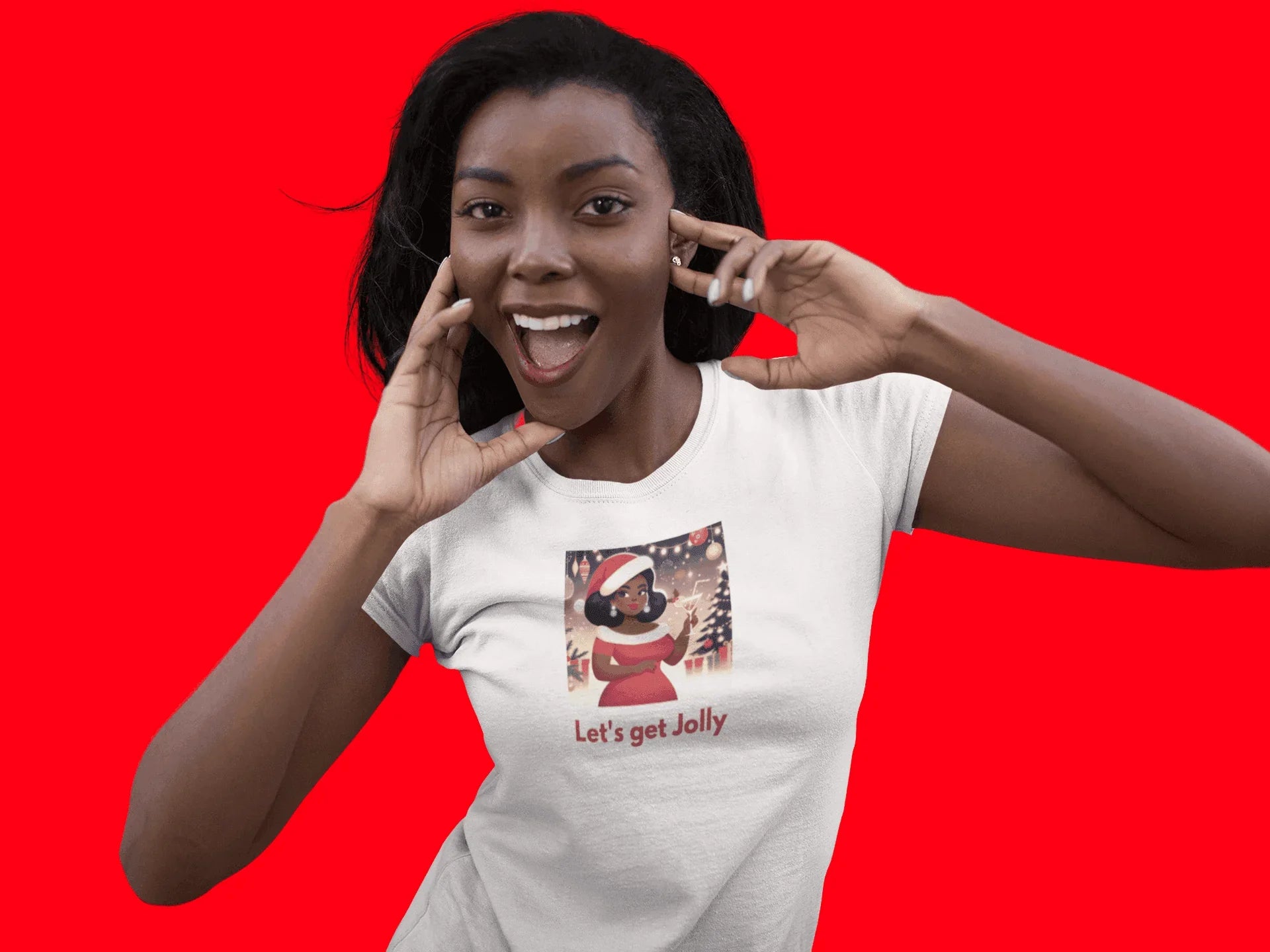 Let's Get Jolly - Women's Softstyle Tee - Whippie's
