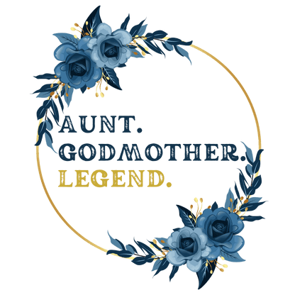 💐 Aunt. Godmother. Legend. Unisex Garment-Dyed Long Sleeve T-Shirt 👑 - Whippie's