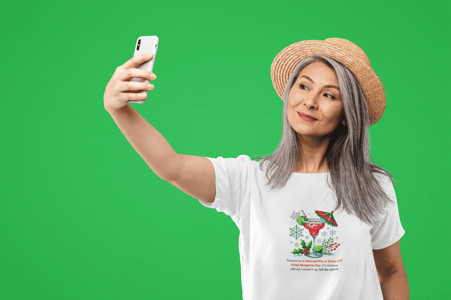 Margarita Day, It's Official (Because I Said So!) - Christmas Edition🍹 - Women's Cotton Tee 🍹 - Whippie's