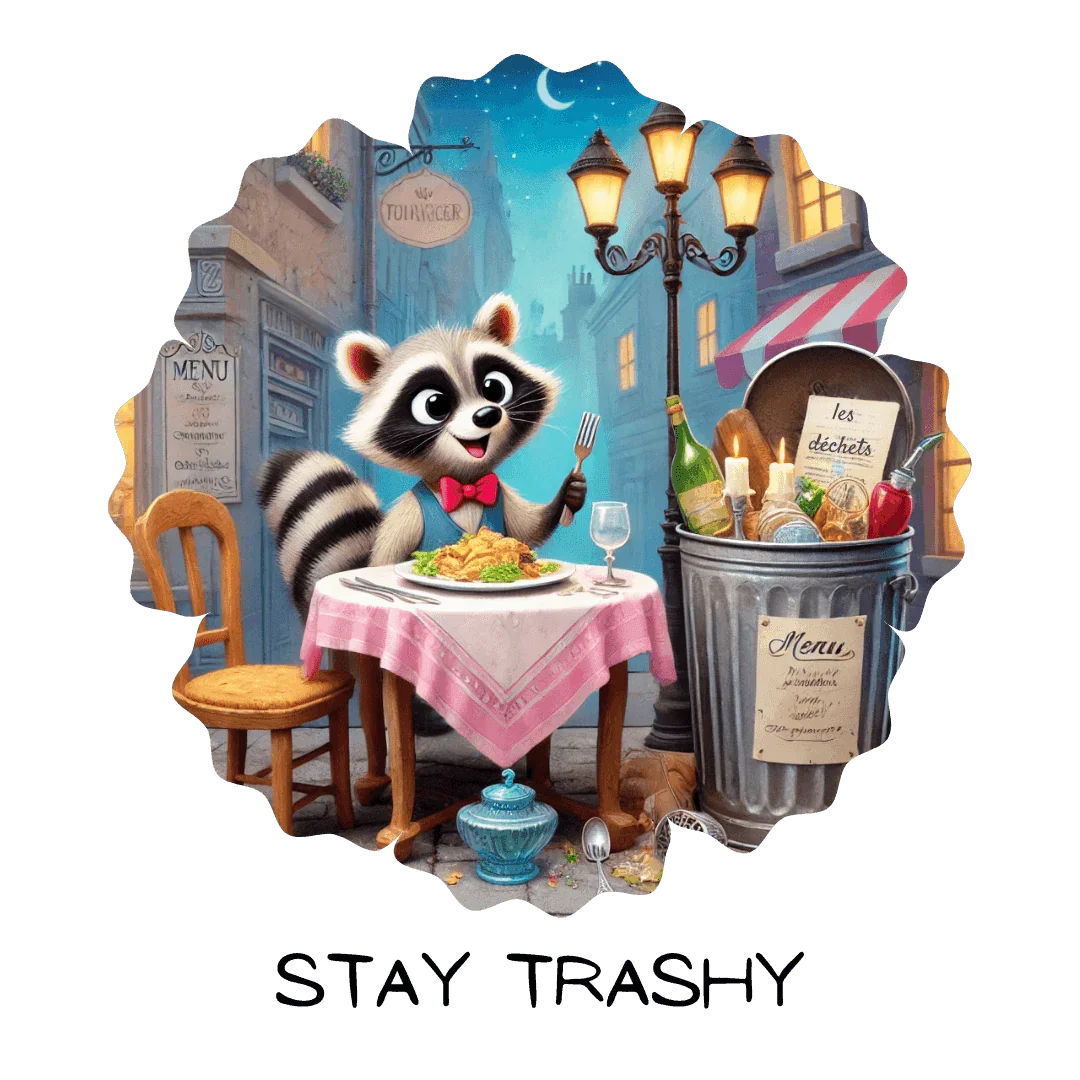 Stay Trashy! 🦝 🗑️ Unisex Tee - Comfort Colors ✨ - Whippie's