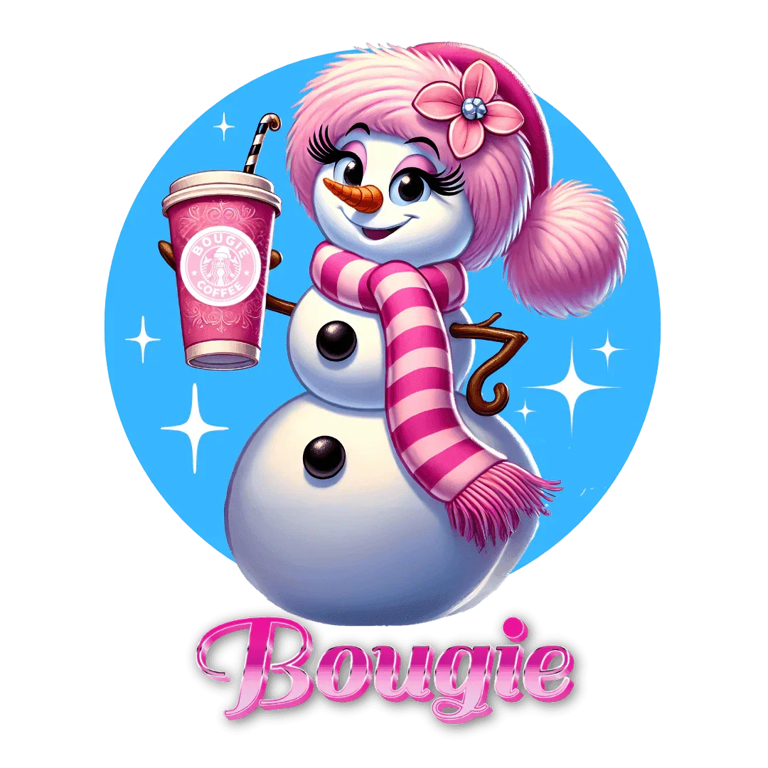 Bougie Snowwoman ❄️⛄☕ Unisex Fleece Sweatshirt ✨ - Whippie's