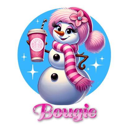 Bougie Snowwoman ❄️⛄☕ Unisex Fleece Sweatshirt ✨ - Whippie's