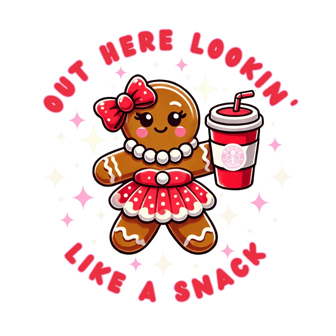 Out Here Lookin' Like a Snack 🍪☕️ Unisex Fleece Sweatshirt 🎄 - Whippie's