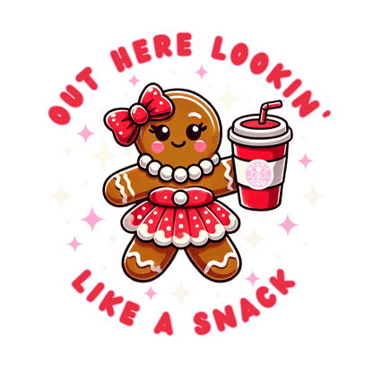 Out Here Lookin' Like a Snack 🍪 ☕ Youth Hoodie 🎄 - Whippie's