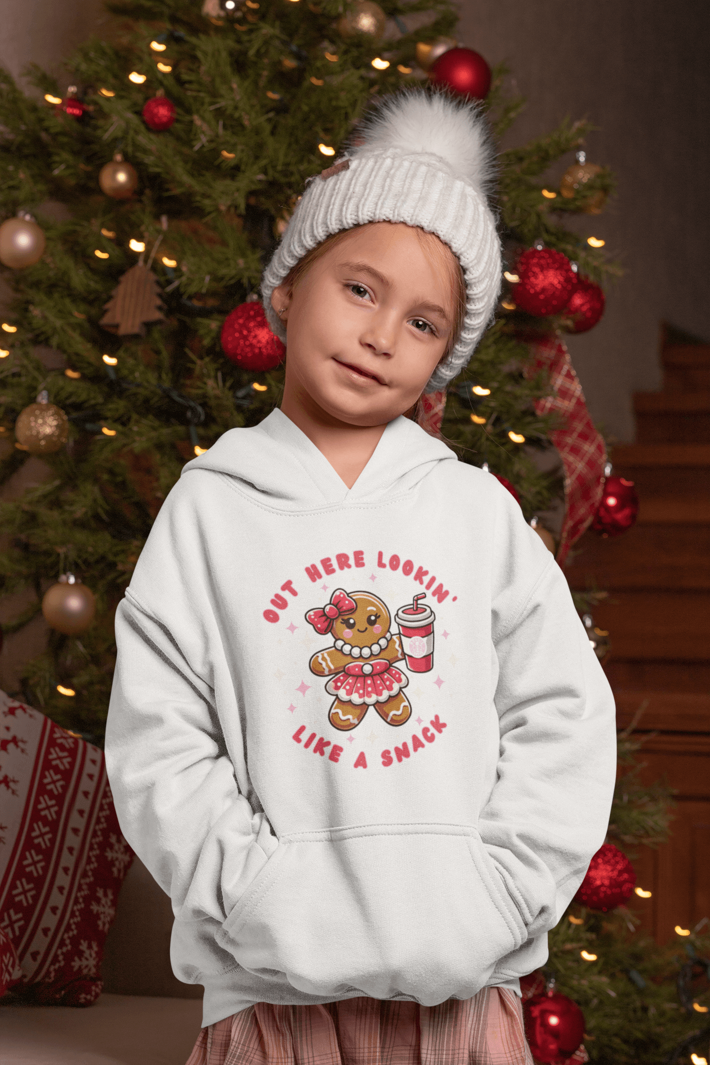 Out Here Lookin' Like a Snack 🍪 ☕ Youth Hoodie 🎄 - Whippie's