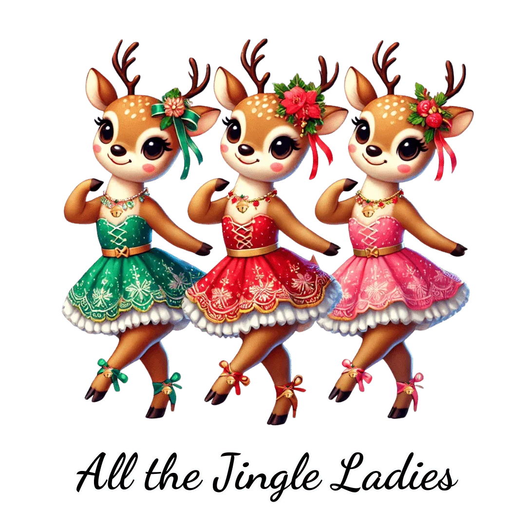 All the Jingle Ladies 🦌 🎅 Unisex Fleece Sweatshirt ✨ - Whippie's