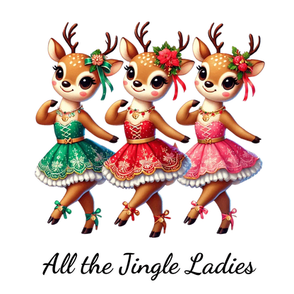 All the Jingle Ladies 🦌 🎅 Unisex Fleece Sweatshirt ✨ - Whippie's