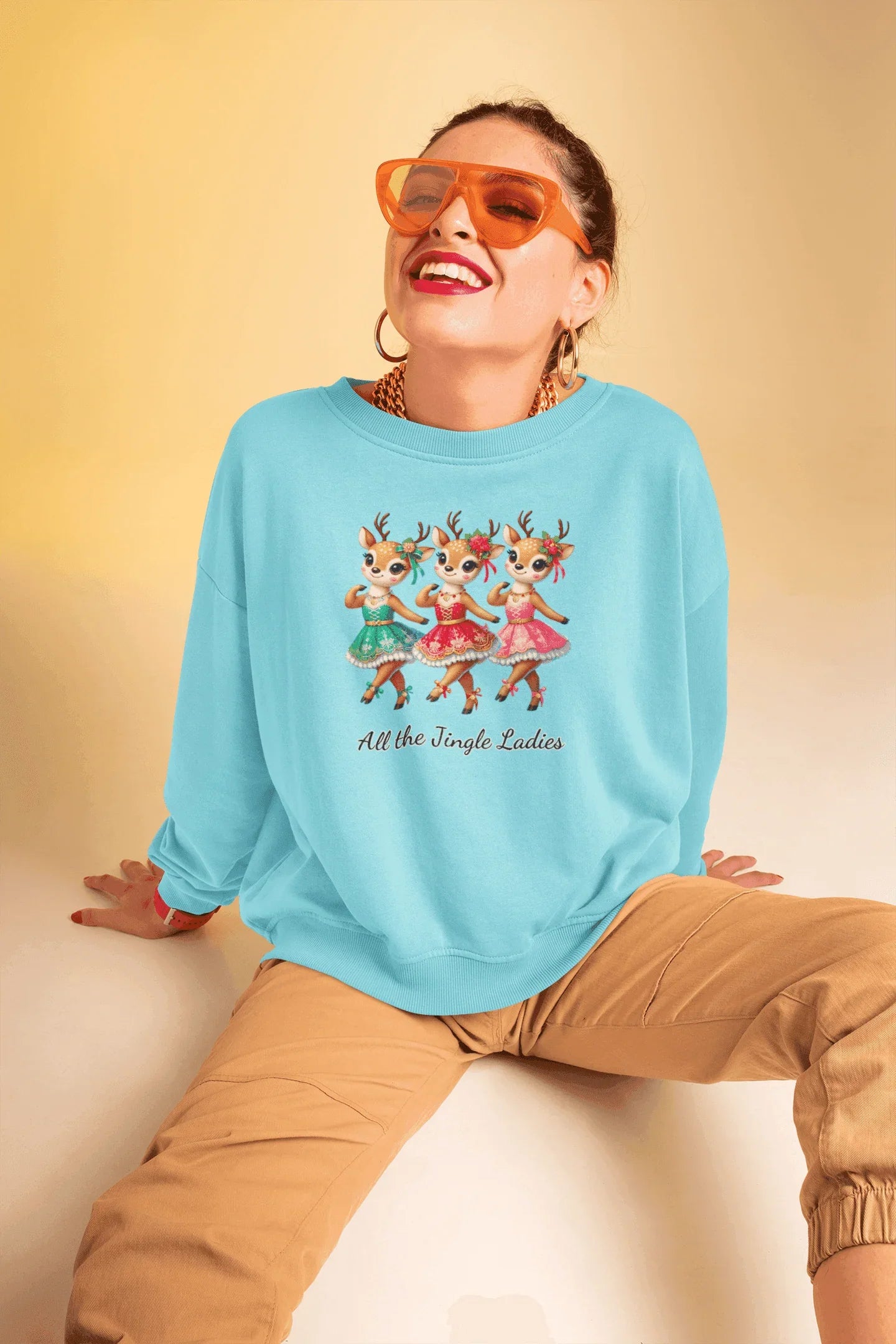 All the Jingle Ladies 🦌 🎅 Unisex Fleece Sweatshirt ✨ - Whippie's