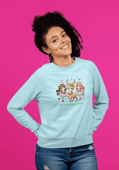 Reindeer Dance Party 🦌 Unisex Fleece Sweatshirt 🎄🎁 - Whippie's