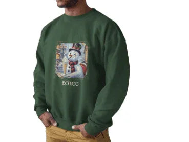 ☃️ Boujee Snowman ☕ Unisex Fleece Sweatshirt ✨ - Whippie's