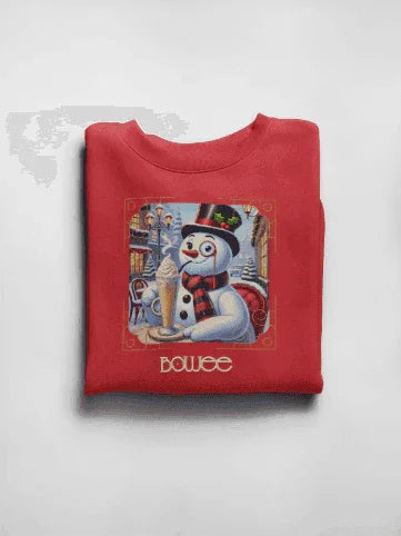 ☃️ Boujee Snowman ☕ Unisex Fleece Sweatshirt ✨ - Whippie's