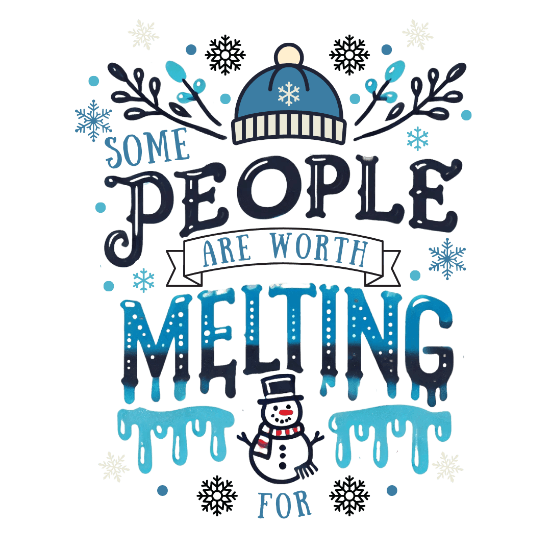 ☃️ Some People are Worth Melting For ❤️ Unisex Fleece Sweatshirt ✨ - Whippie's
