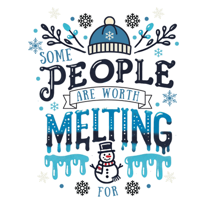 ☃️ Some People are Worth Melting For ❤️ Unisex Fleece Sweatshirt ✨ - Whippie's