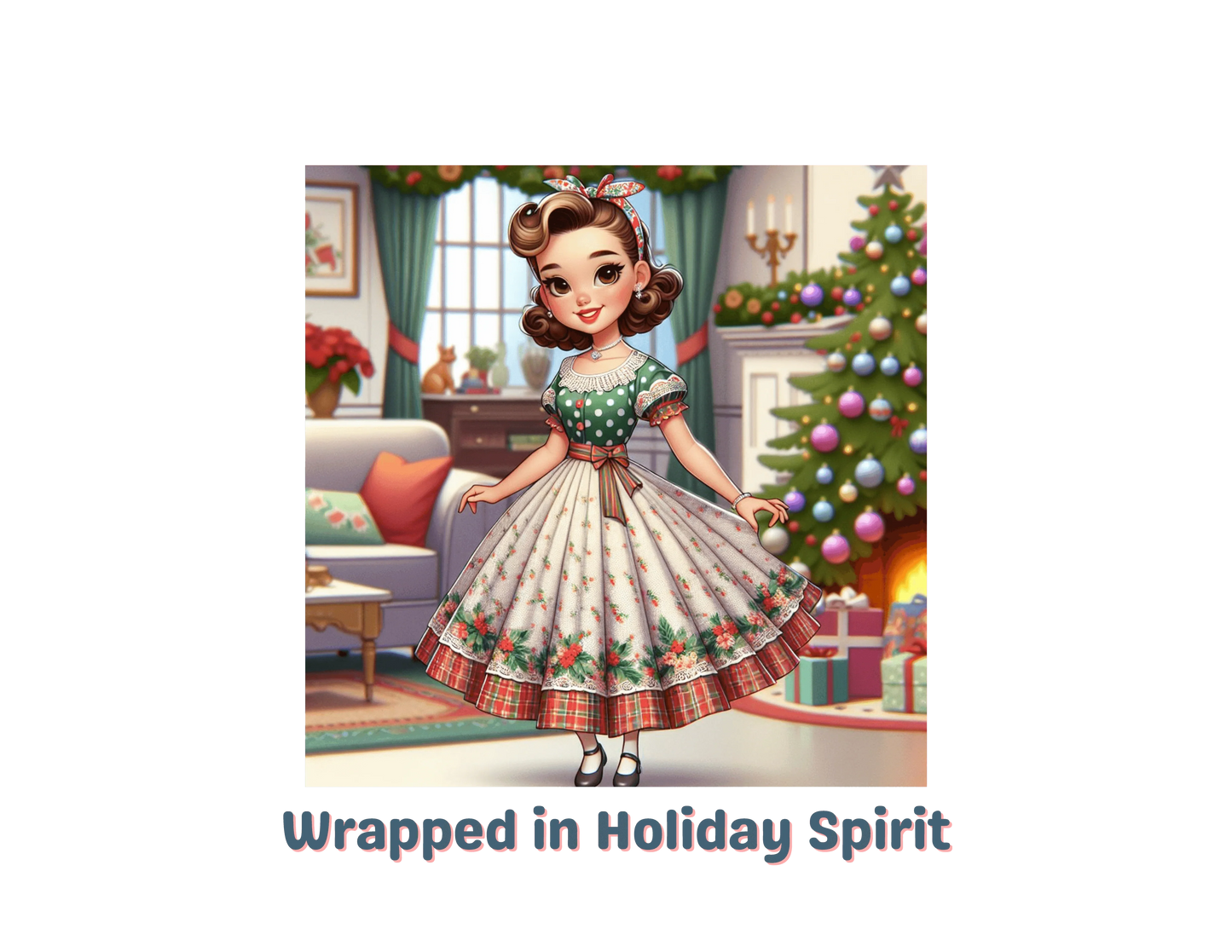 Wrapped in Holiday Spirit - Women's Softstyle Tee - Whippie's