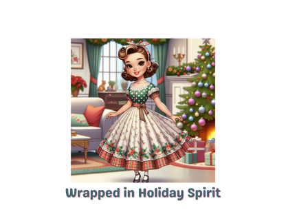 Wrapped in Holiday Spirit - Women's Softstyle Tee - Whippie's