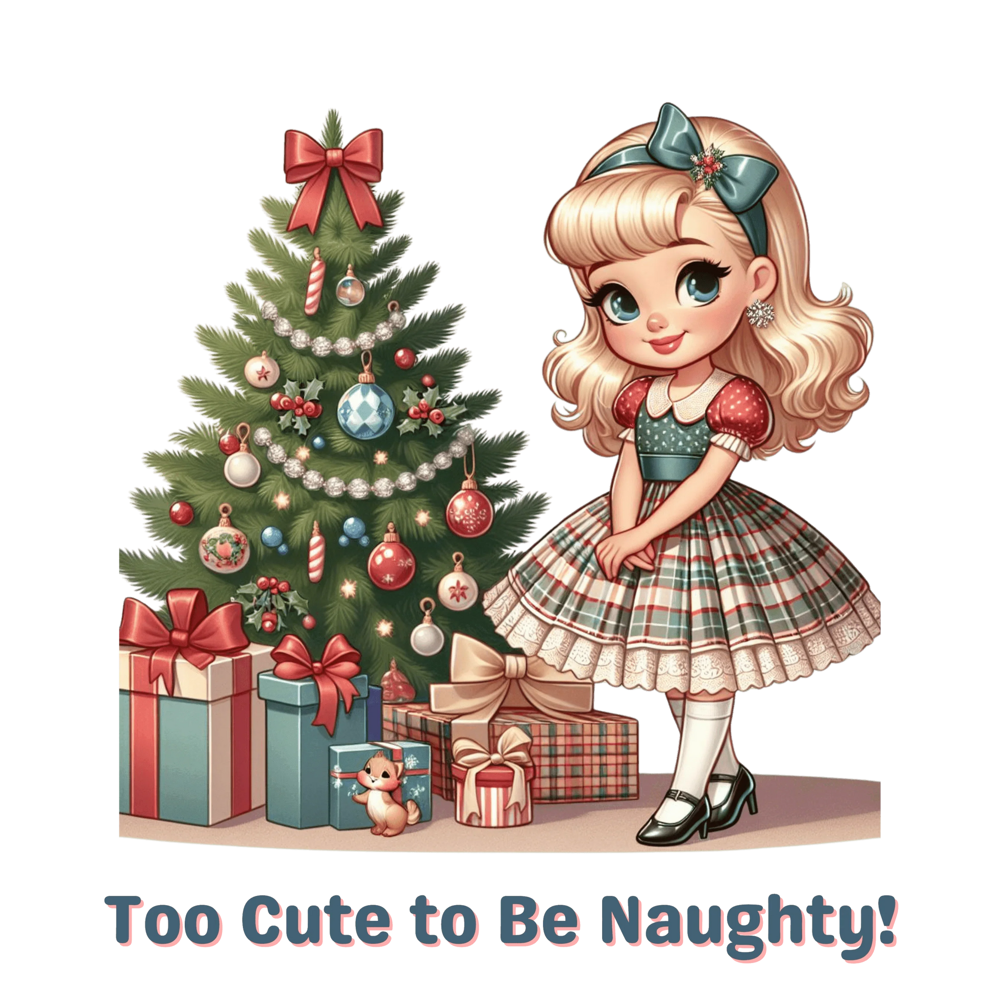 Too Cute to be Naughty - Women's Softstyle Tee - Whippie's