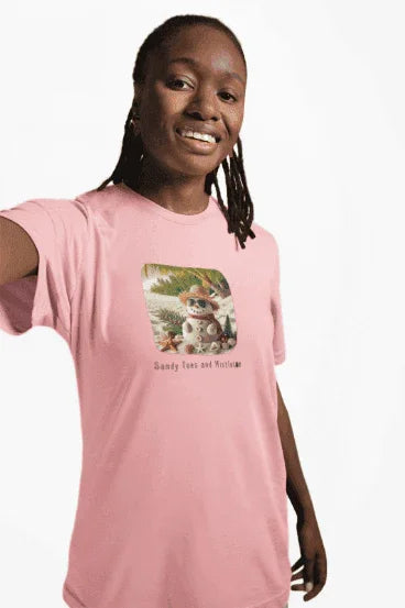 🏖️ Sandy Toes & Mistletoe ☃️ Women's Tee ✨ - Whippie's