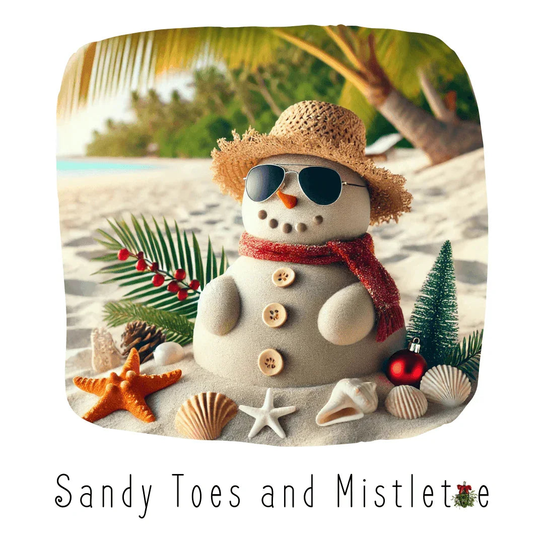 🏖️ Sandy Toes & Mistletoe ☃️ Women's Tee ✨ - Whippie's