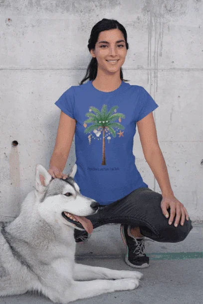 🌴 Jingle Shells & Palm Tree Bells 🐚 Women's Tee ☀️ - Whippie's