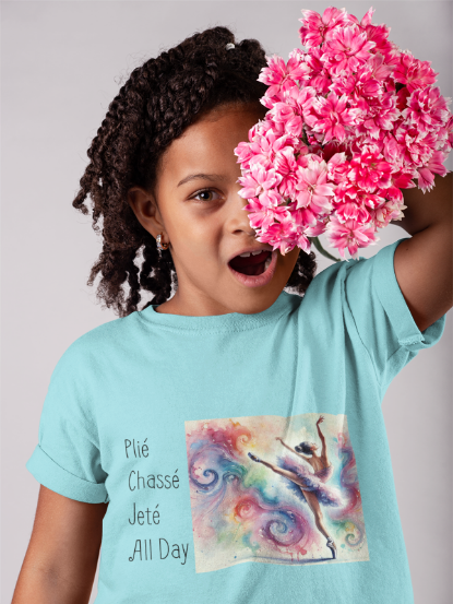 Plié Chassé Jeté All Day | Youth Midweight Tee