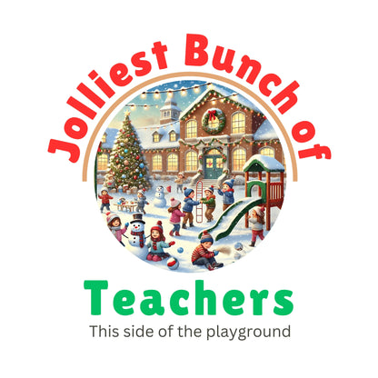 🌴 Jolly Bunch of Teachers ☀️ Unisex Jersey Tee 🧑‍🏫 - Winter Wonderland - Whippie's