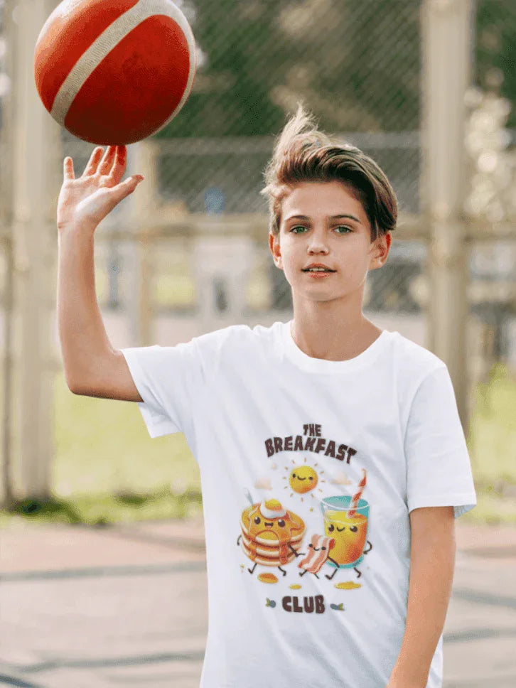 🥞 Breakfast Club 🍳 Youth Midweight Tee ☀️ Rise and shine, breakfast time! - Whippie's
