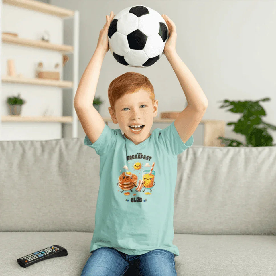 🥞 Breakfast Club 🍳 Youth Midweight Tee ☀️ Rise and shine, breakfast time! - Whippie's