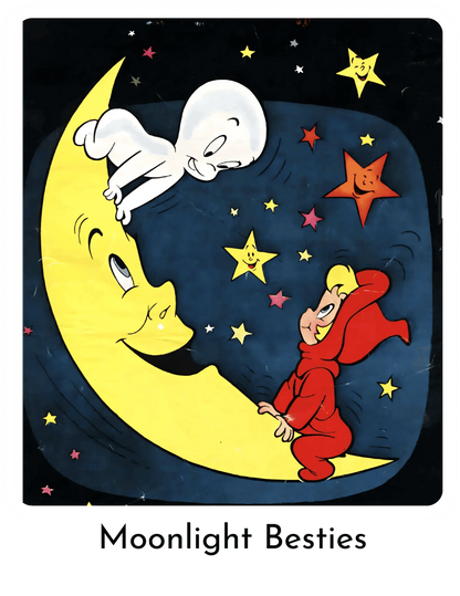 Moonlight Besties - Unisex Jersey Short Sleeve V-Neck Tee - Whippie's