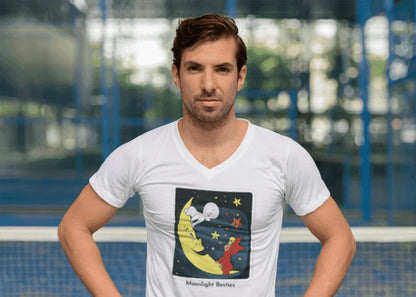 Moonlight Besties - Unisex Jersey Short Sleeve V-Neck Tee - Whippie's