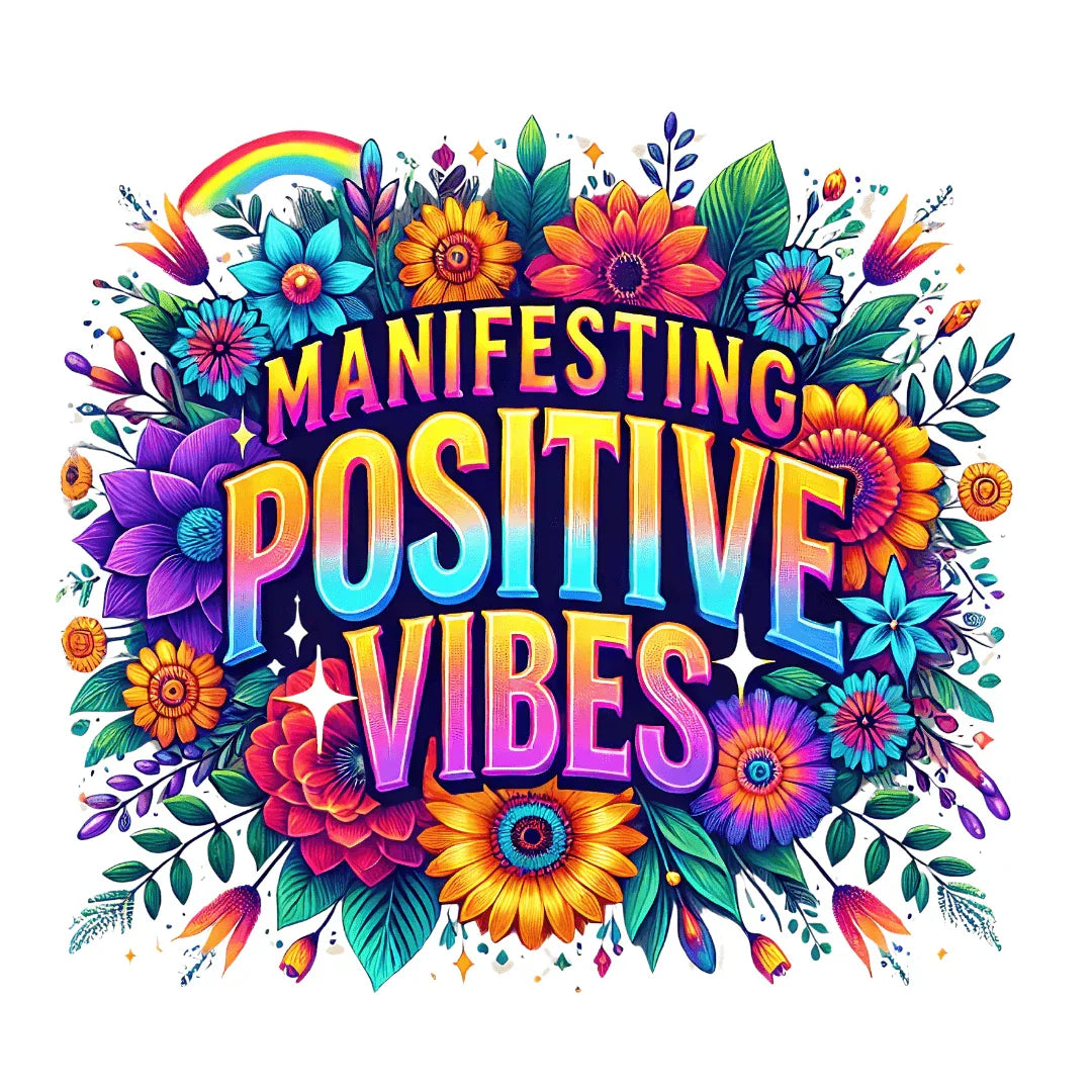 ✨ Manifesting Positive Vibes 🌈 Women's Tee 🌼 - Whippie's