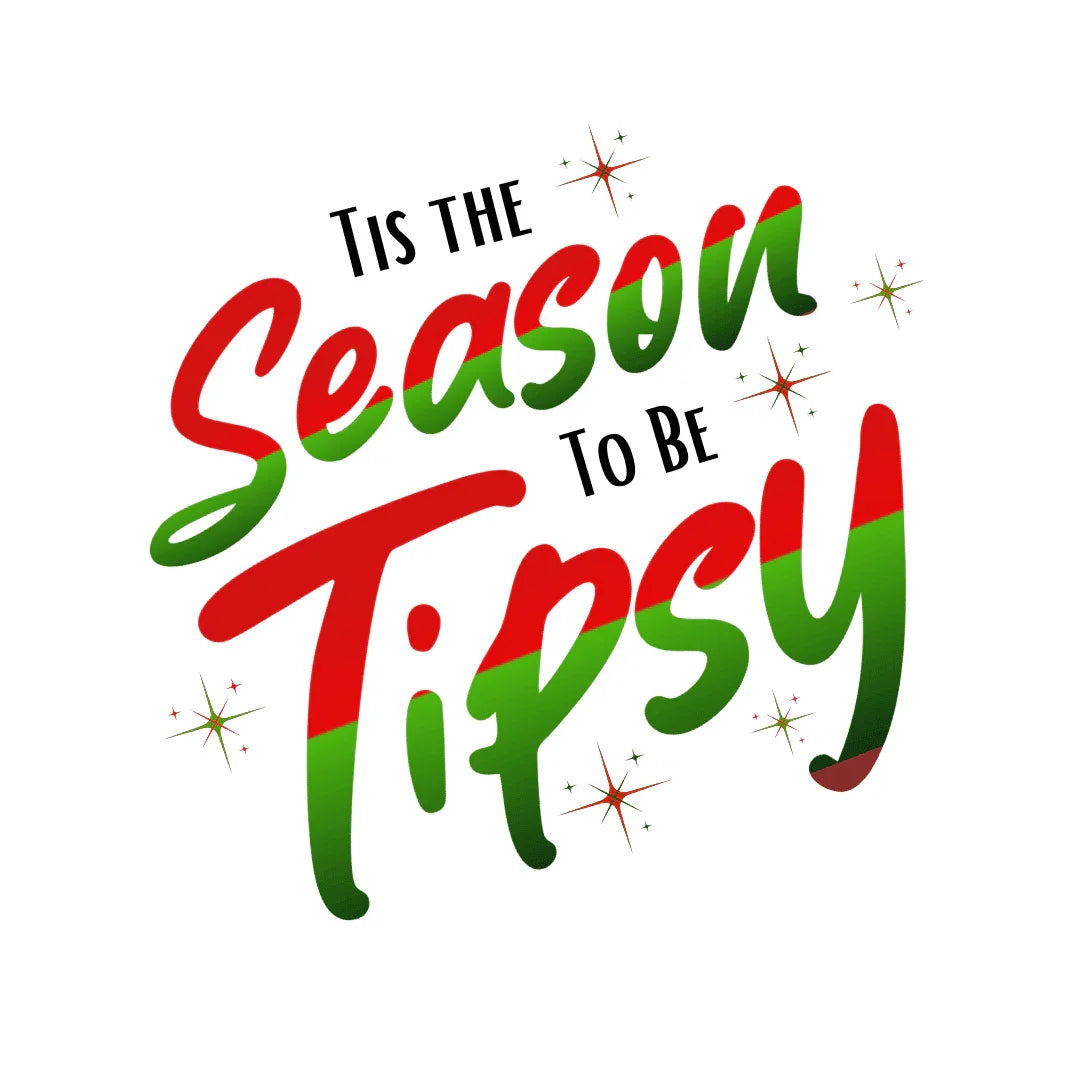 ✨ 'Tis the Season to be Tipsy 🎄 Unisex Jersey Tee 🎉 - Whippie's