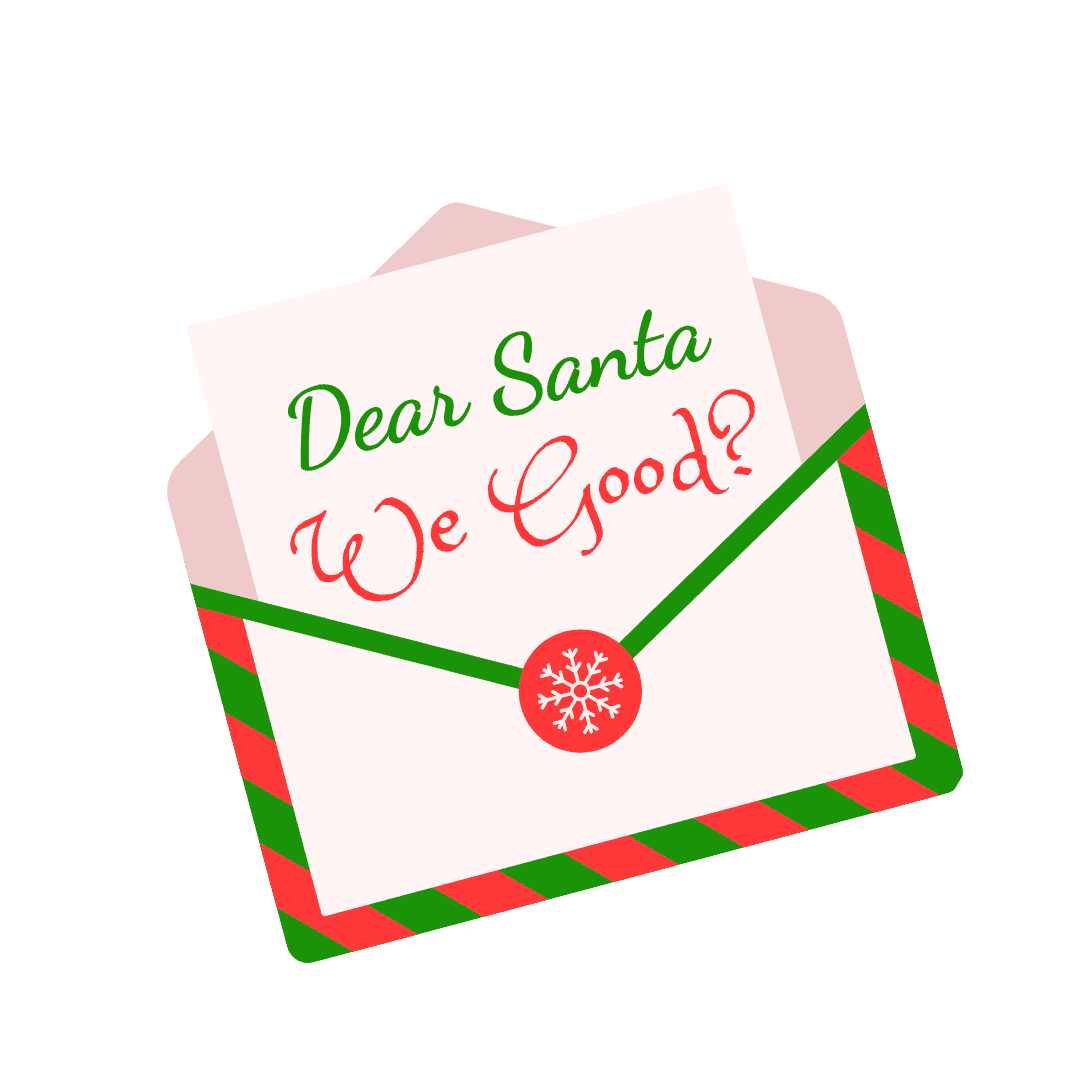 🎅 Dear Santa, We Good? 💌 Unisex Jersey Tee ✨ Been naughty or nice? Santa knows! - Whippie's