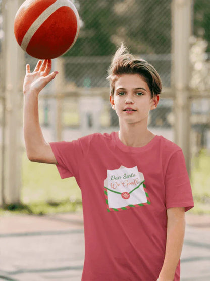 🎅 Dear Santa, We Good? 💌 Kids Heavy Cotton Tee - Whippie's