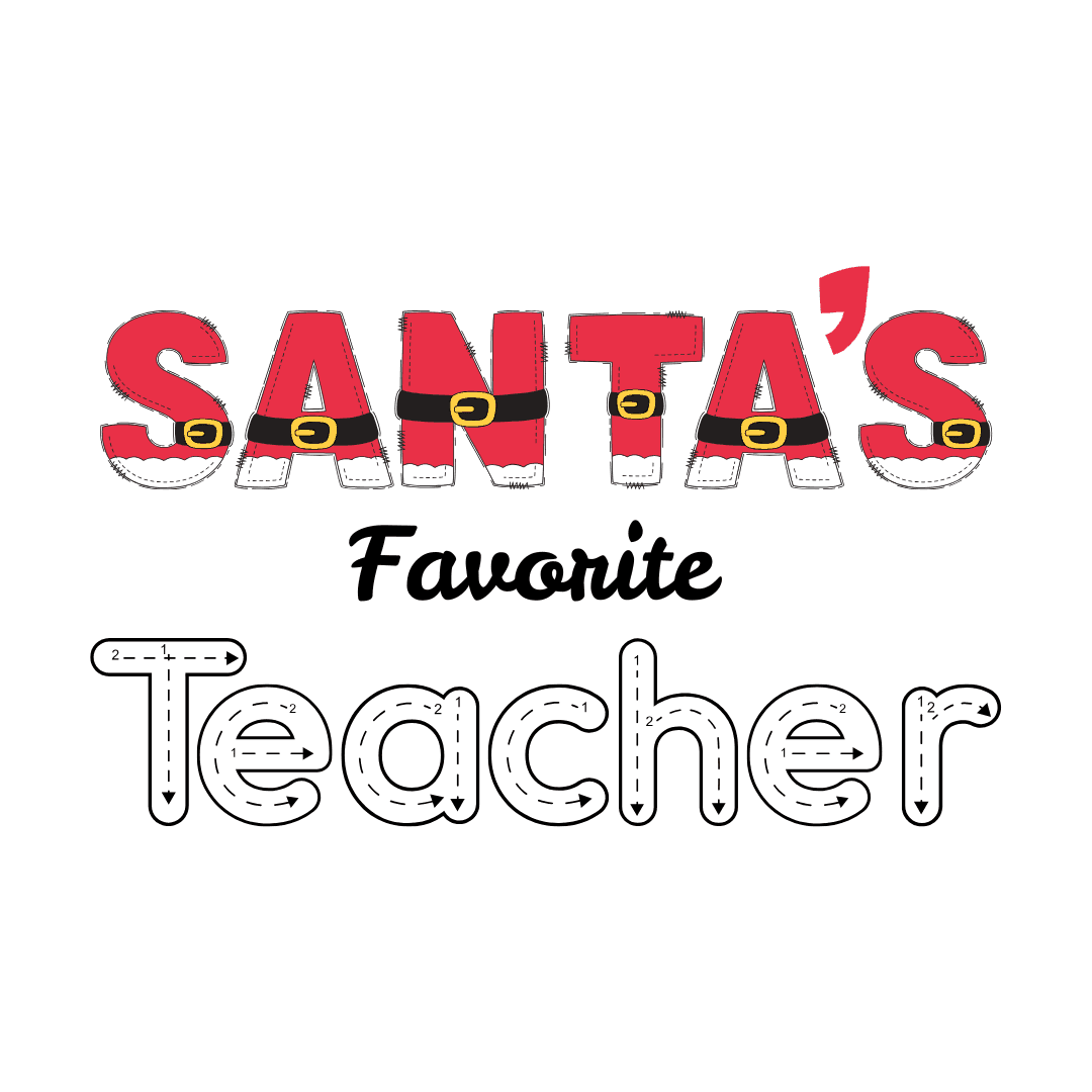 🎅 Santa's Favorite Teacher 🍎 Unisex Jersey Tee ✨ - Whippie's