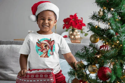 😎 Reindeer Cool 😎 Kids Softstyle Tee ✨ Stay cool this Christmas! - Whippie's