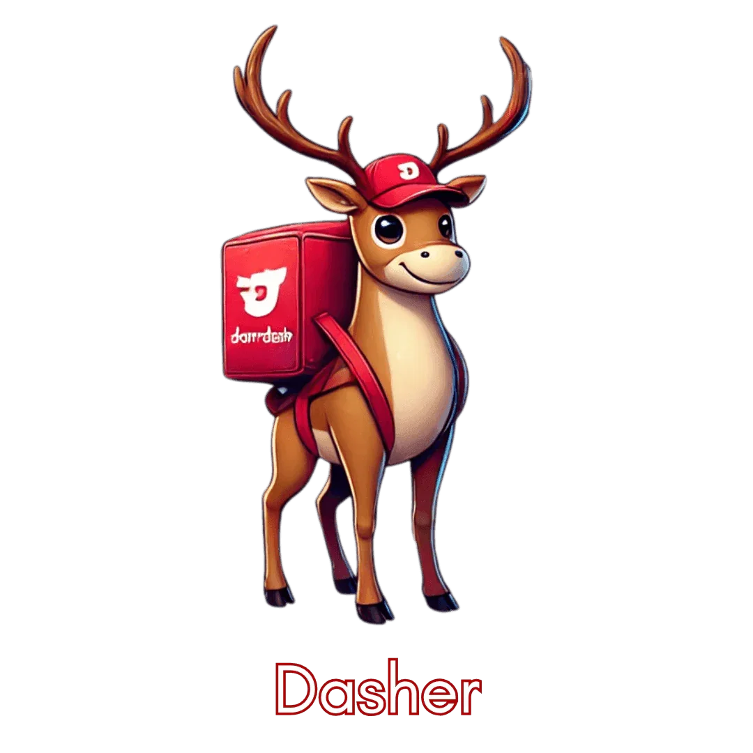 🎅 Dasher's Side Hustle 🍕 Unisex Tee ✨ Dasher's delivering more than holiday cheer! - Whippie's