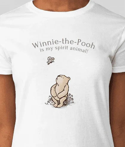 Winnie the Pooh is My Spirit Animal - Women's Softstyle Tee - Whippie's