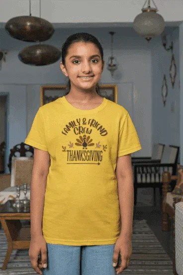 Thanksgiving Family & Friend Crew - Kids Softstyle Tee - Whippie's