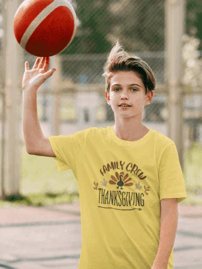 Thanksgiving Family Crew - Kids Softstyle Tee - Whippie's