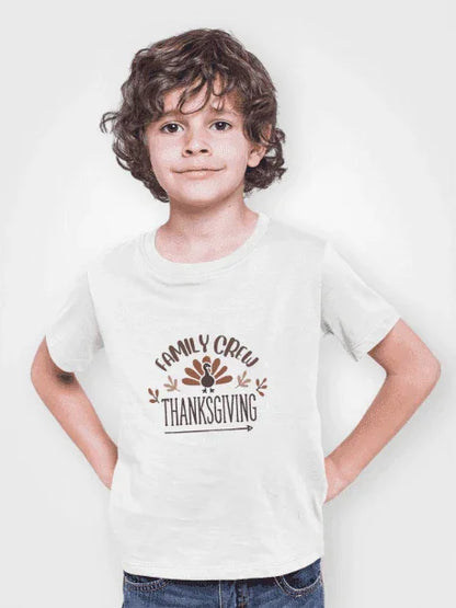 Thanksgiving Family Crew - Kids Softstyle Tee - Whippie's