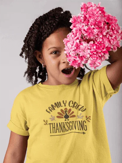 Thanksgiving Family Crew - Kids Softstyle Tee - Whippie's
