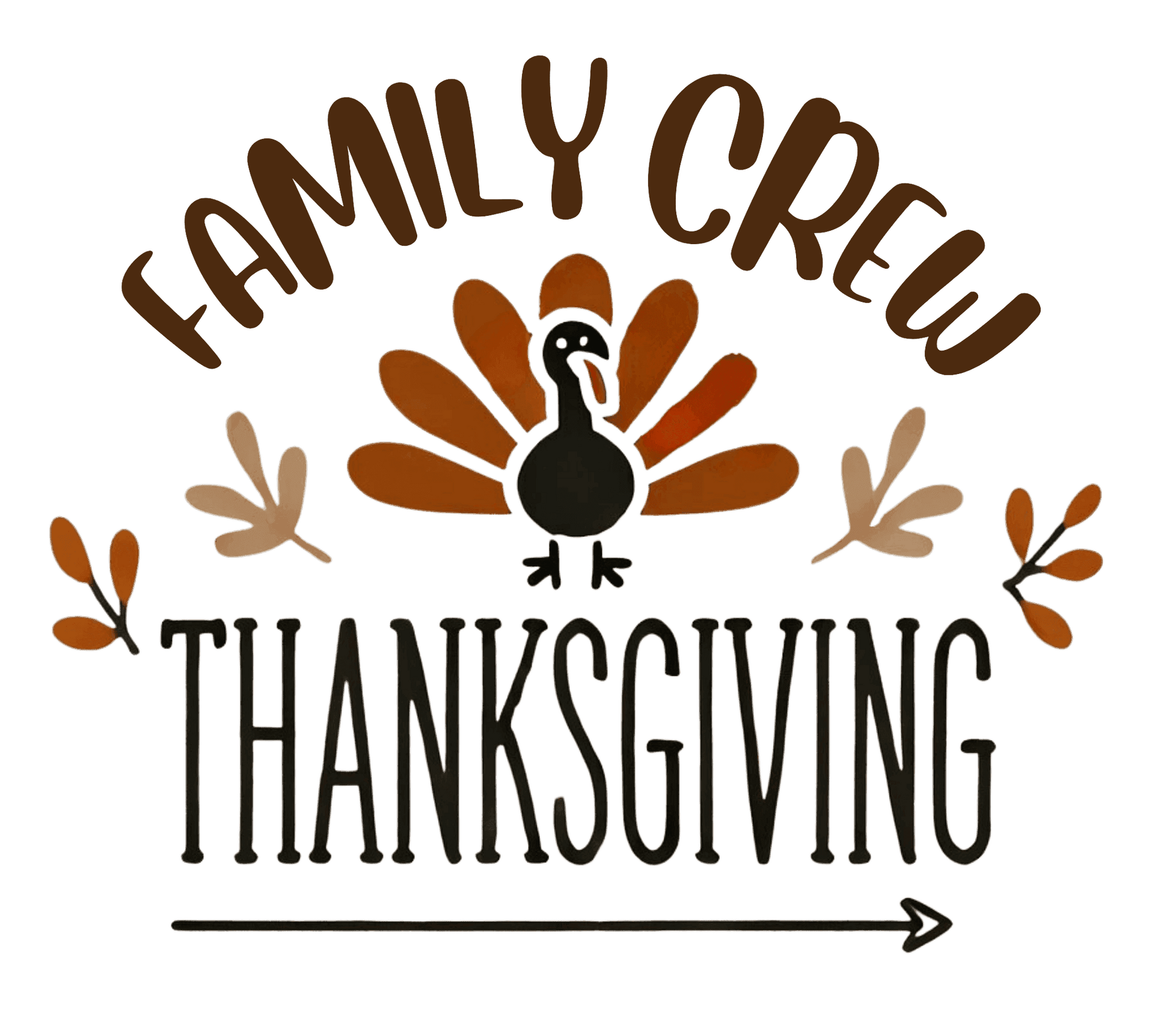 Thanksgiving Family Crew - Toddler Short Sleeve Tee - Whippie's