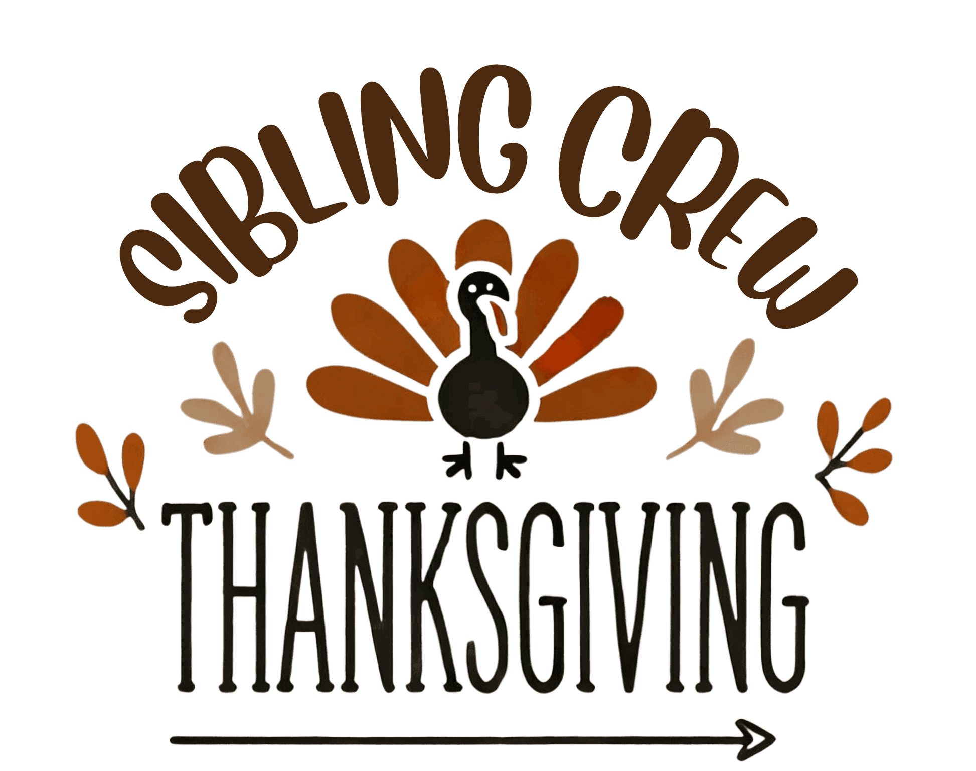 Thanksgiving Sibling Crew - Kids Softstyle Tee - Whippie's