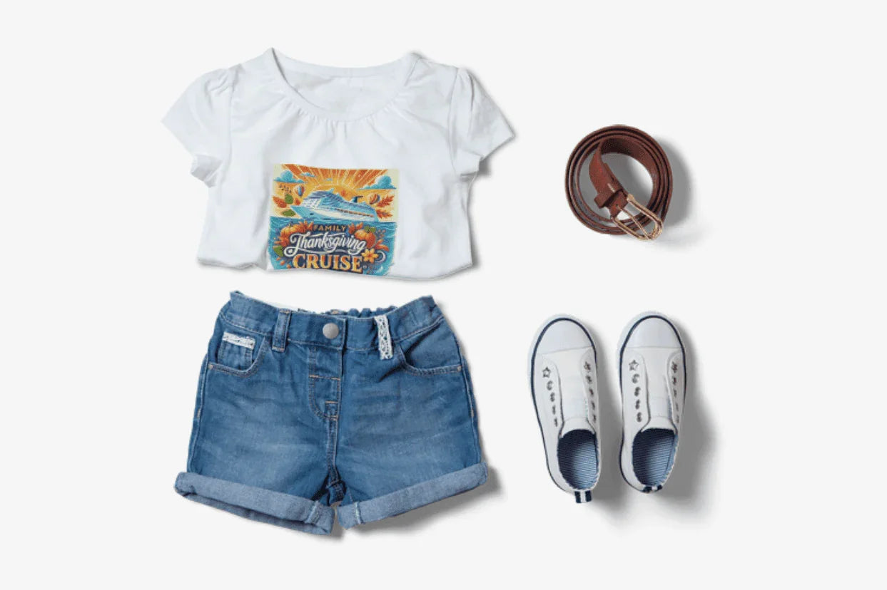 Family Thanksgiving Cruise - Kids Softstyle Tee - Personalizable - Whippie's